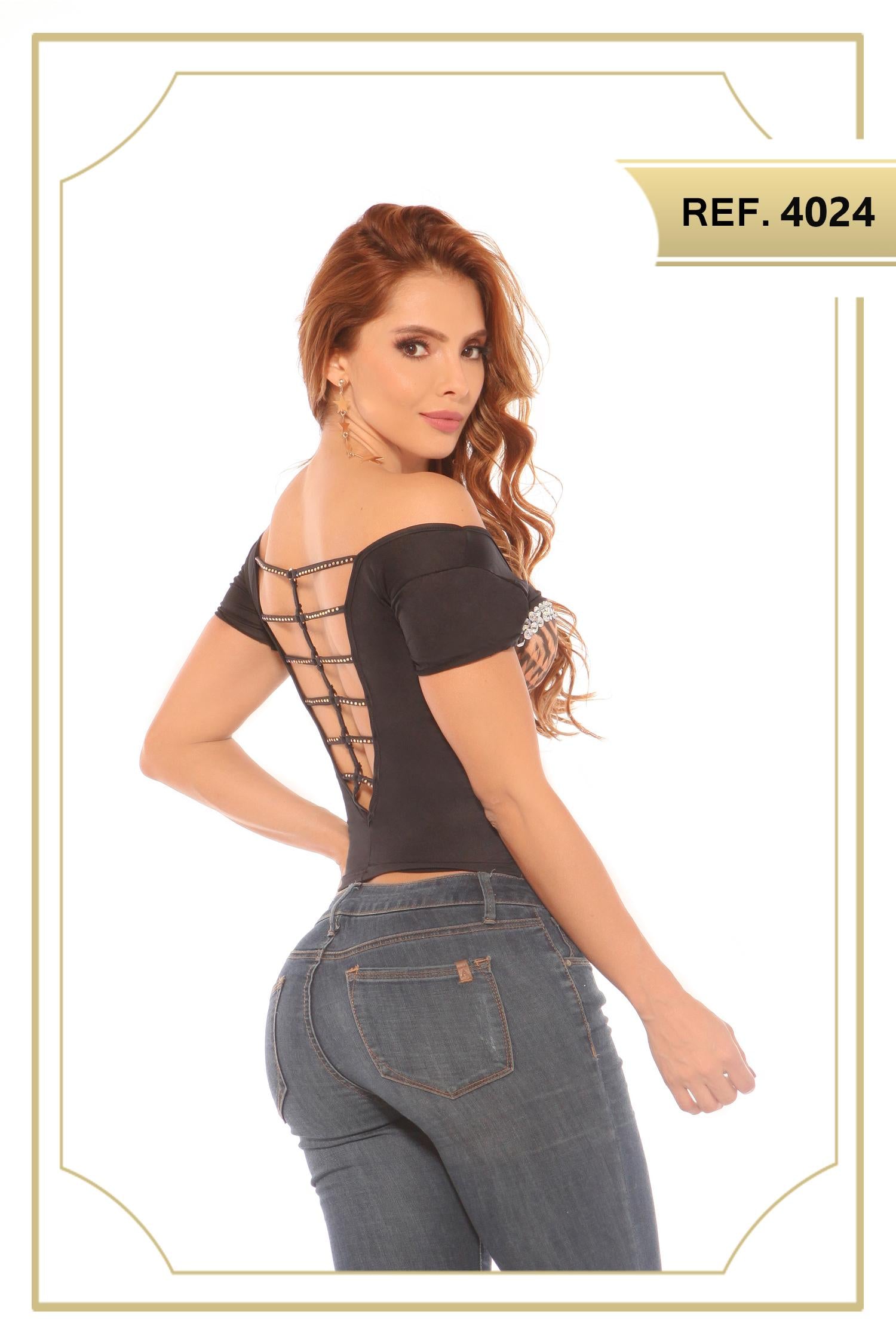 Ref. 004 -4024 Blusa Sexy Dama - ropacolombianaeneuropa