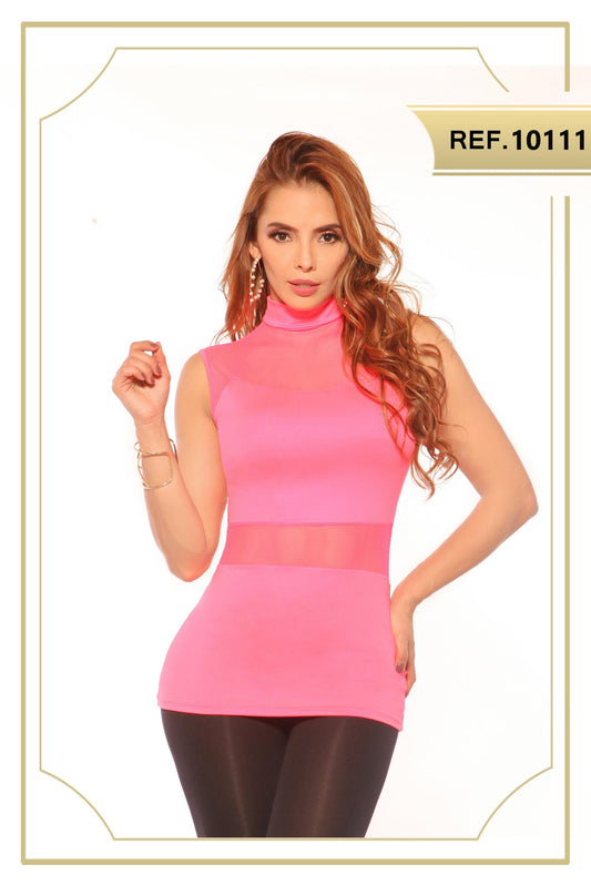 Ref. 004 -10111 BLUSA SEXY DAMA CEREZA - ropacolombianaeneuropa