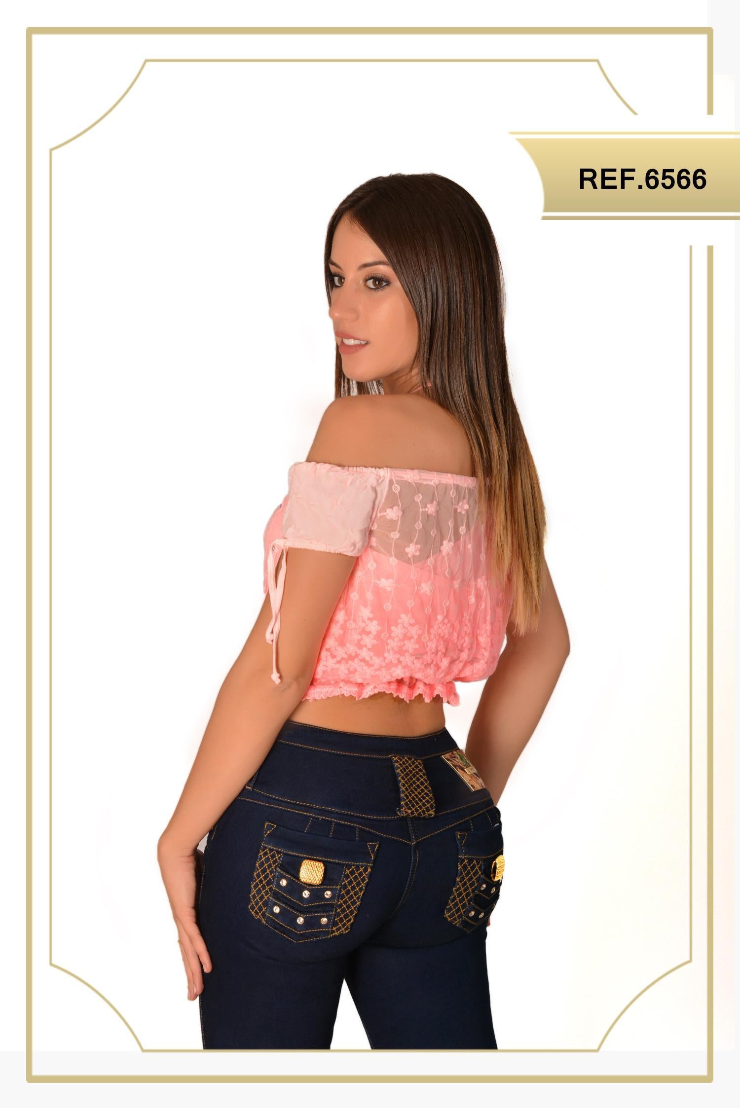 Ref. 015 -6566 Blusa Sexy Dama - ropacolombianaeneuropa