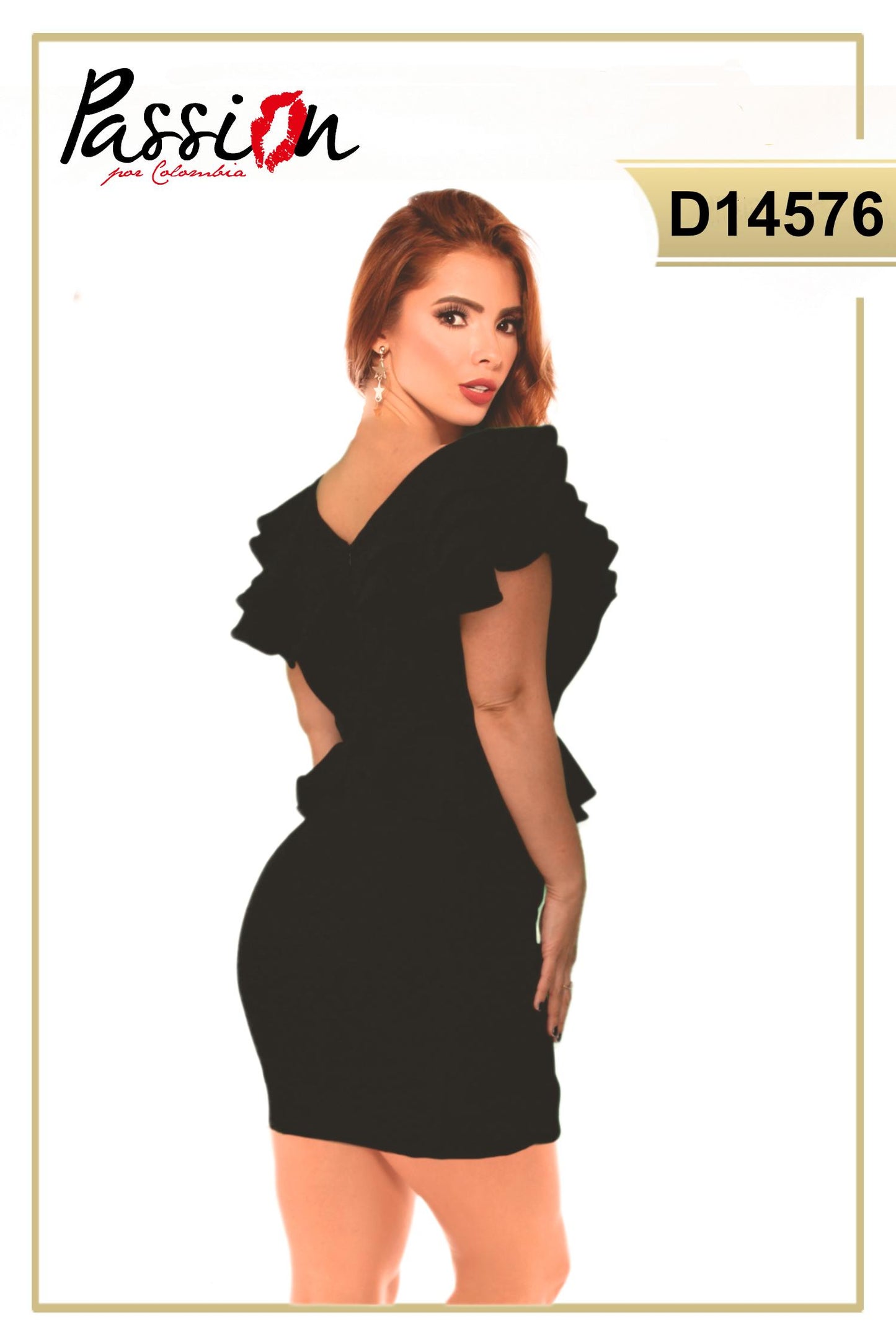 Ref. 003 -D14576 Vestido Americano de Moda - ropacolombianaeneuropa