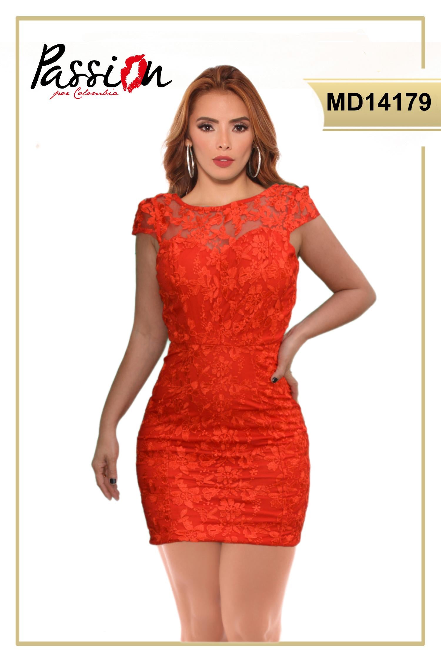Ref. 003 -MD14179 Vestido Largo de Fiesta de Temporada - ropacolombianaeneuropa