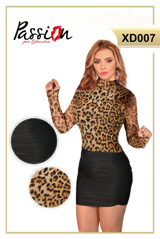 Ref. 003 -XD007 Vestido de fiesta corto Americano - ropacolombianaeneuropa