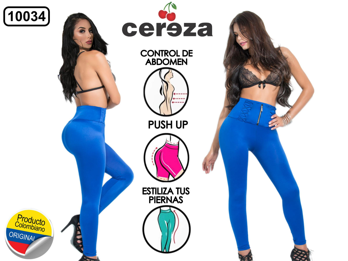 Ref. 004 -10034 LEGGINGS COLOMBIANO CEREZA