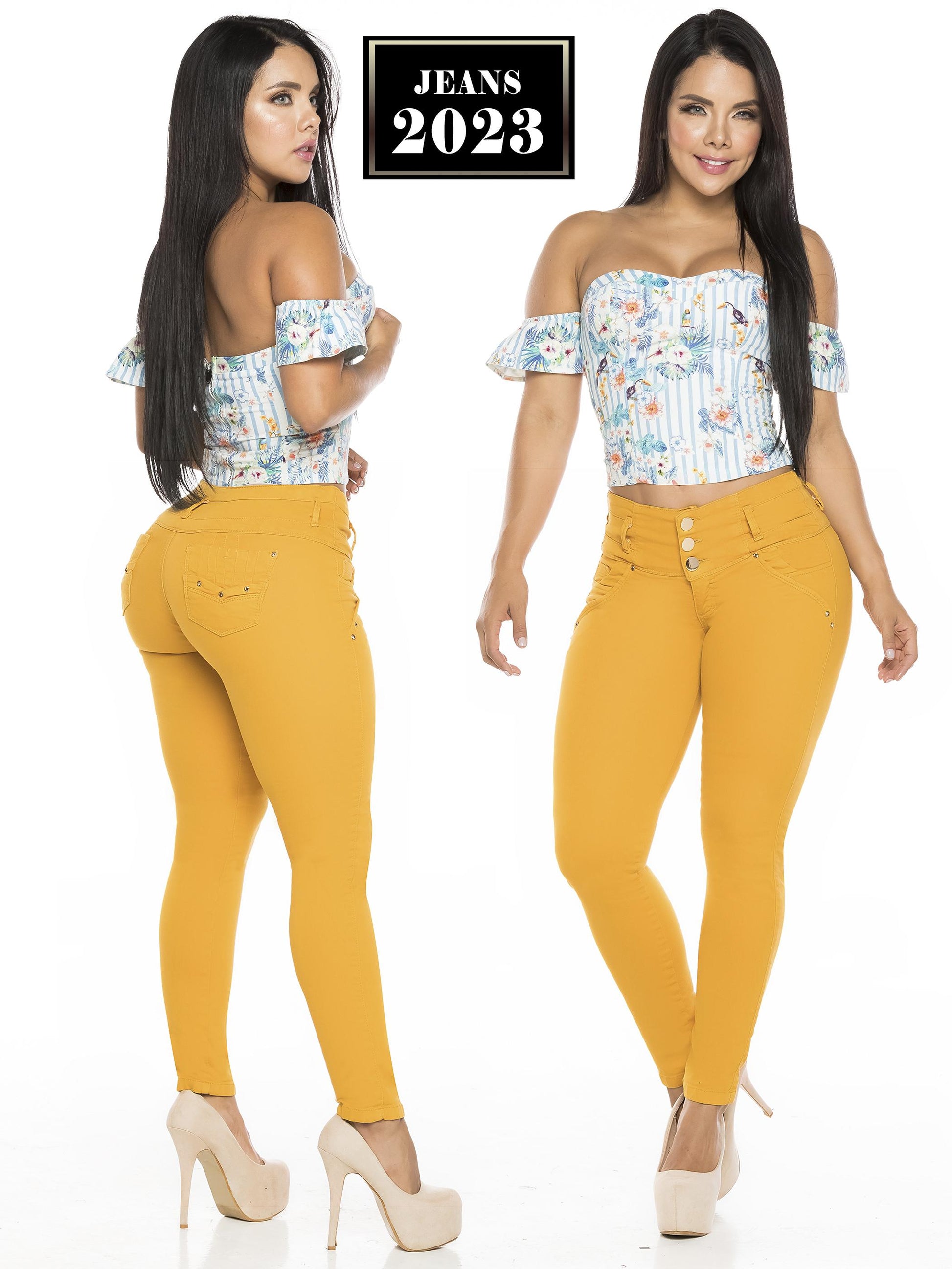 Ref. 061 -2023 Vaqueros jean push up colombianos - ropacolombianaeneuropa