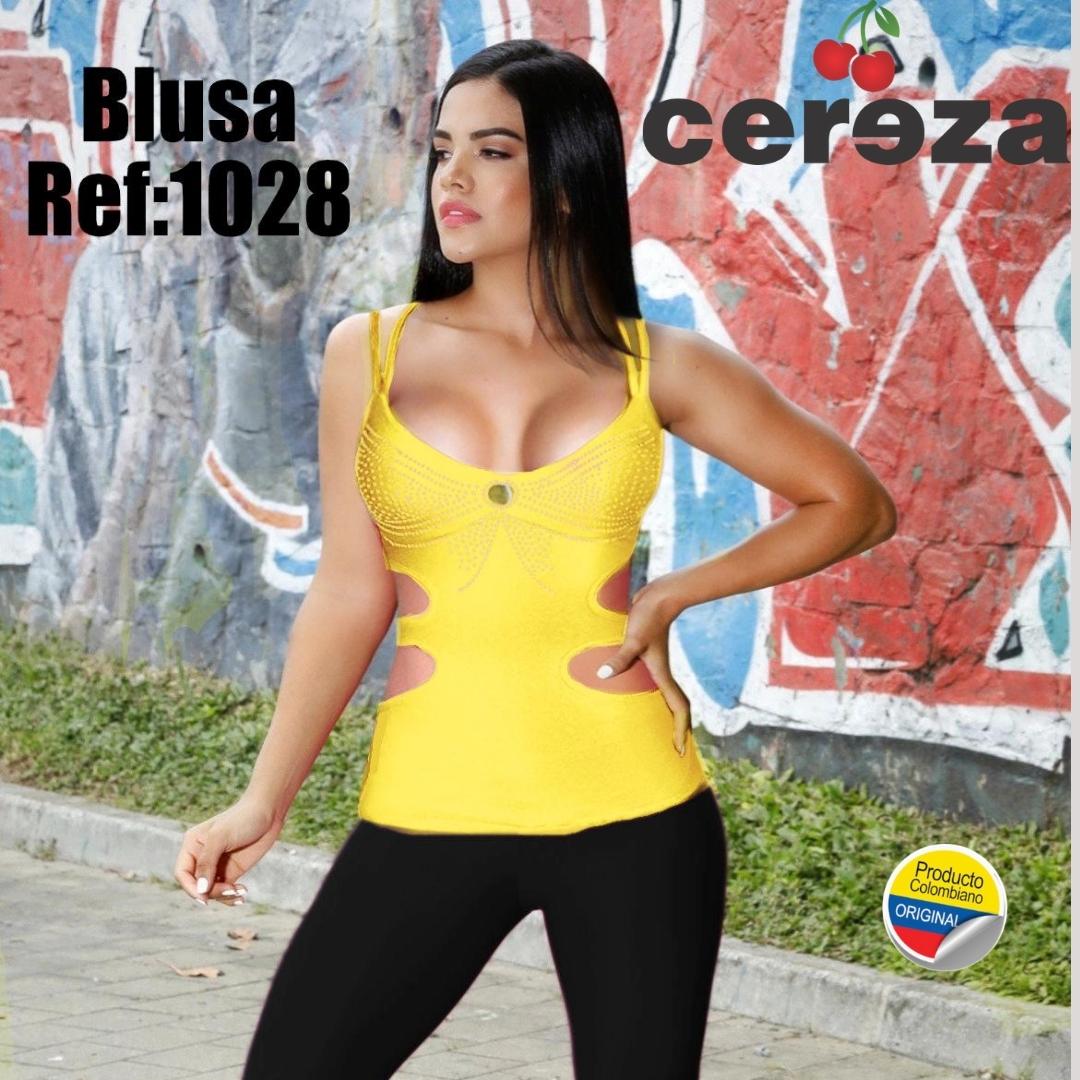 Ref. 004 -1028 BLUSA CEREZA - ropacolombianaeneuropa