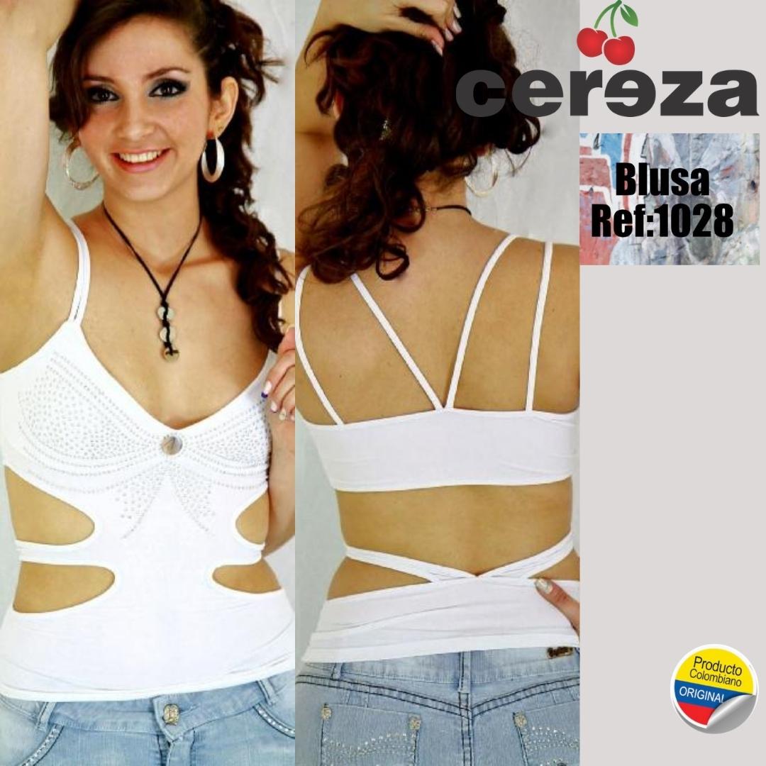 Ref. 004 -1028 BLUSA CEREZA - ropacolombianaeneuropa