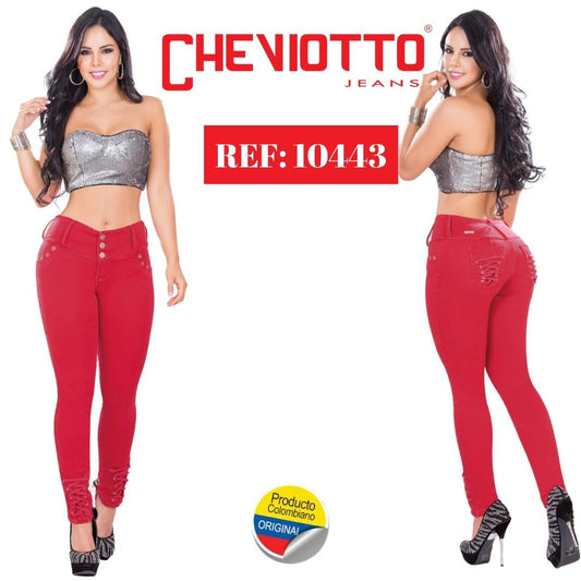 Ref. 001 -10443 JEAN COLOMBIANO LEVANTACOLA CON BOLSILLOS