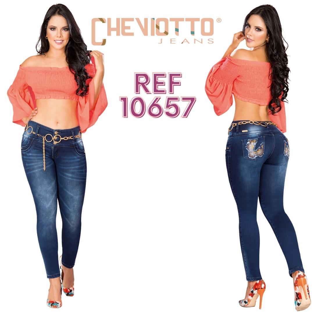 Ref. 001 -10657 JEAN LEVANTACOLA COLOMBIANO CON BOLSILLOS
