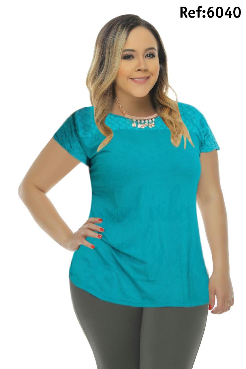 Ref. 005 -6040 Blusa Bambu talla grande - ropacolombianaeneuropa