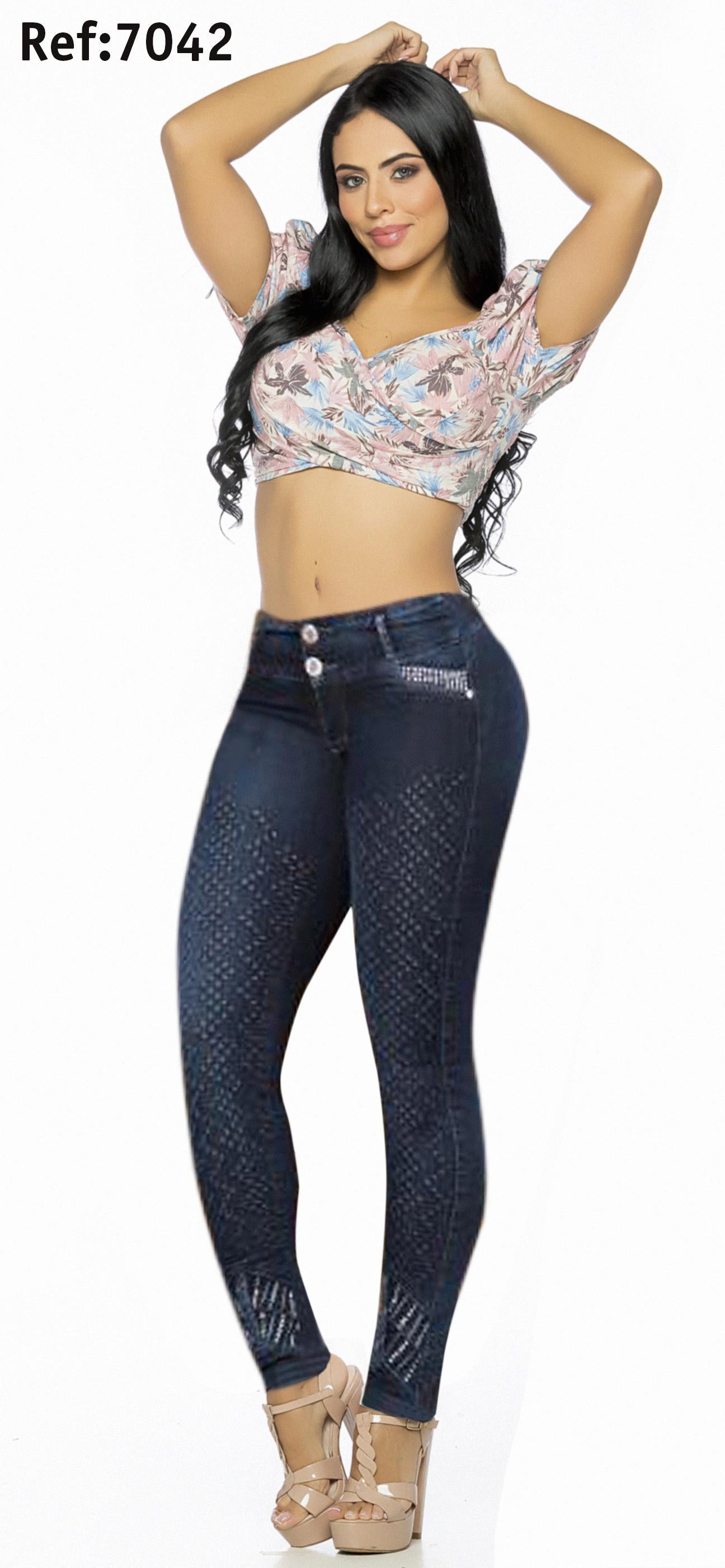 Ref. 001 -7042-1 Jeans Levantacola Cheviotto