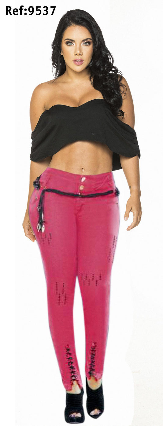 Ref. 001 -9537 Jean Rojo Estilo Unico