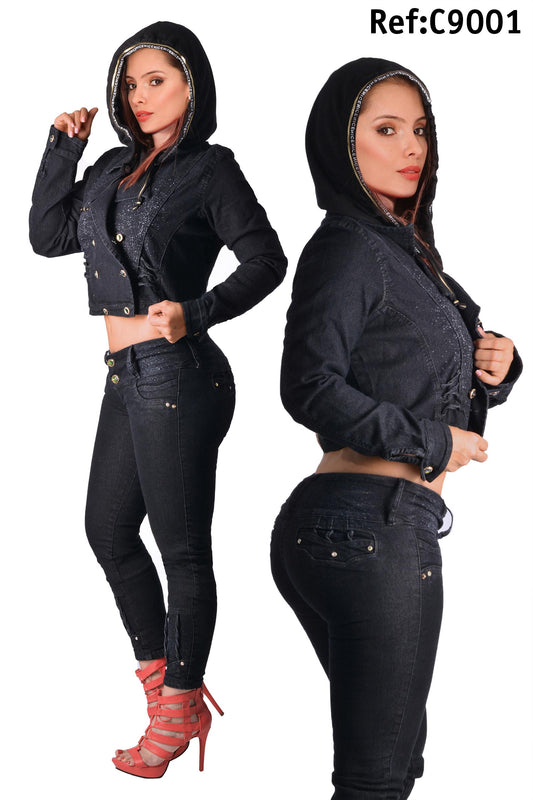 Ref. 007 -C9001-8009 Conjunto Dama Estilo Push up - ropacolombianaeneuropa