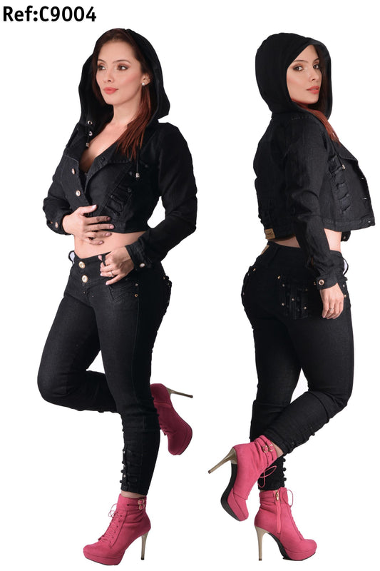 Ref. 007 -C9004-8022 Conjunto para dama con efecto push up colombiano - ropacolombianaeneuropa
