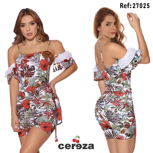 Ref. 004 -27025 Enterizo Short Sexy - ropacolombianaeneuropa
