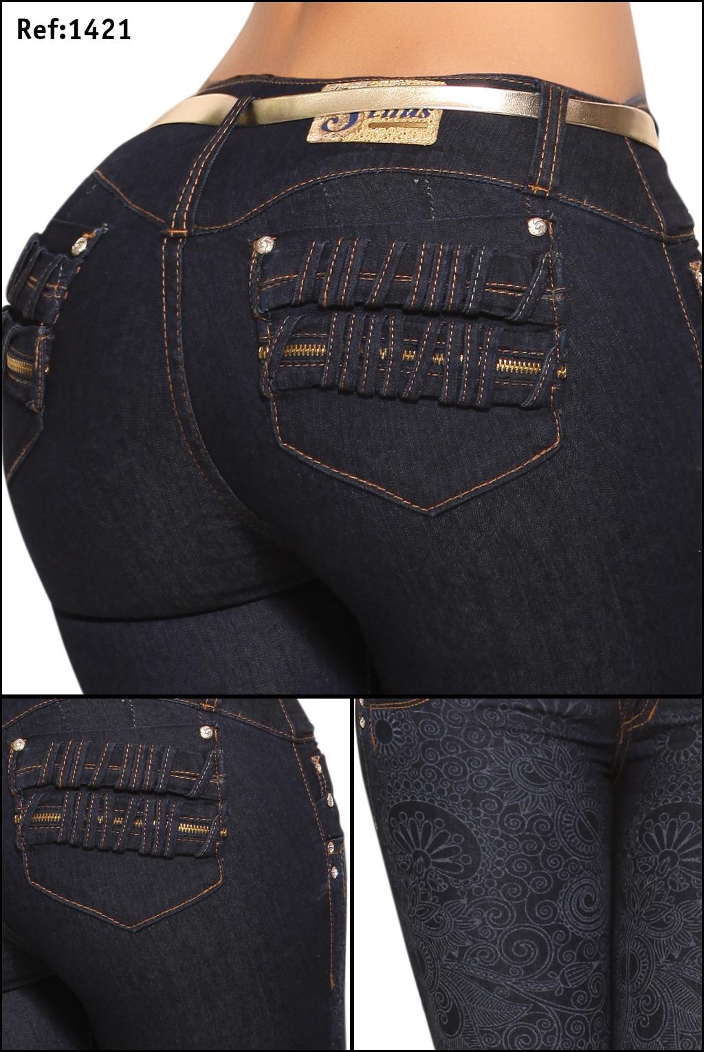 Ref. 006 -1421 Jean Levanta cola Colombiano