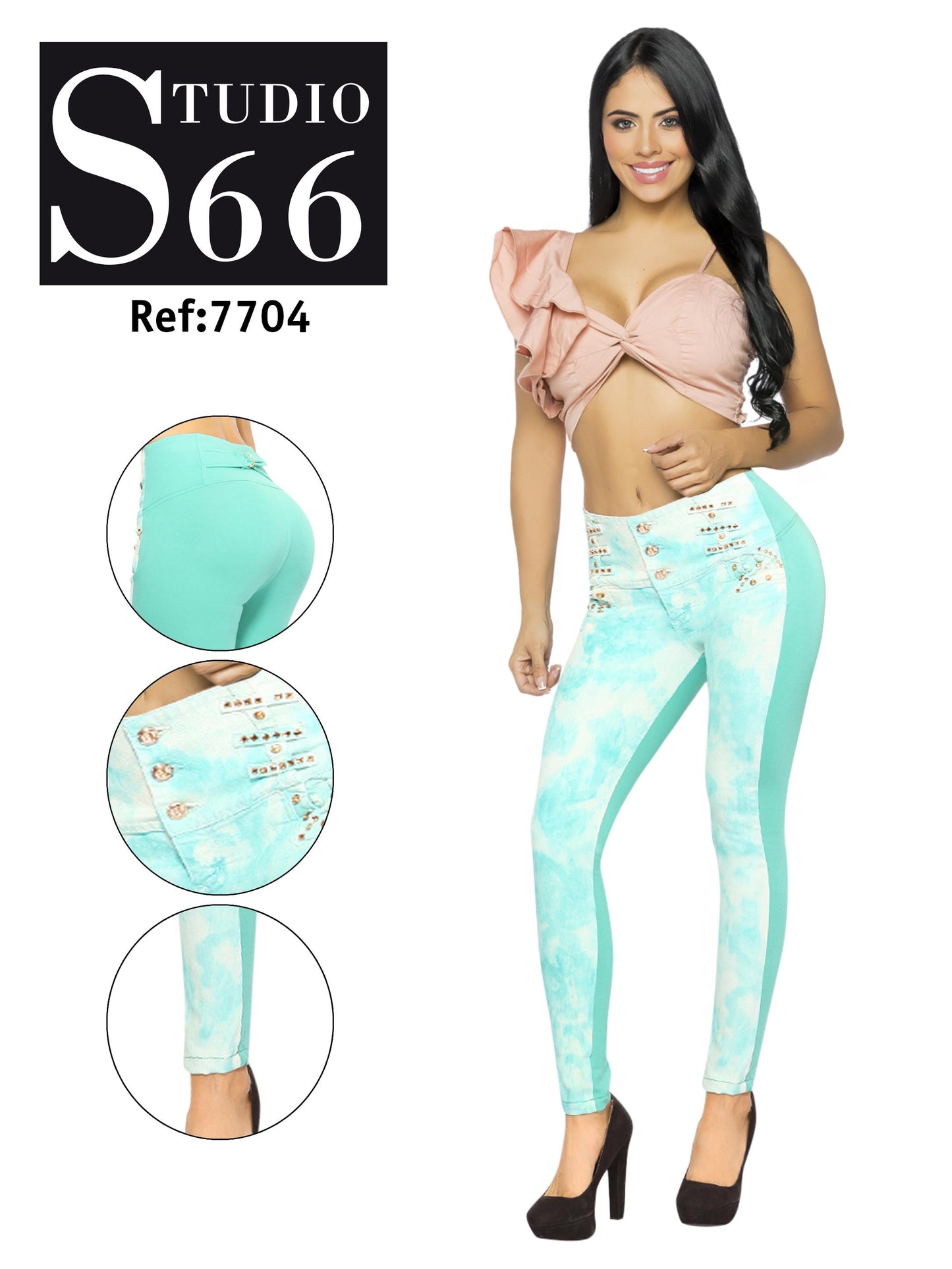 Ref. 014 -7704 Jean Doble Belleza - ropacolombianaeneuropa