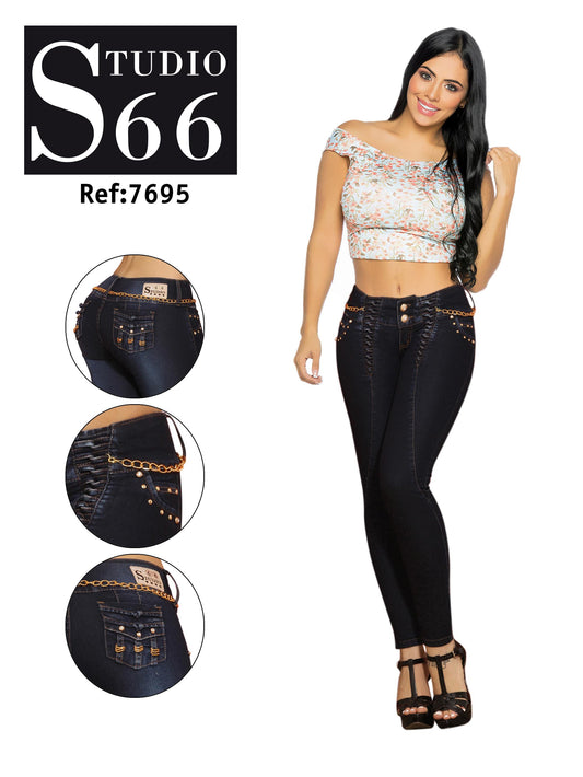 Ref. 014 -7695 Jean Estilo Latino - ropacolombianaeneuropa