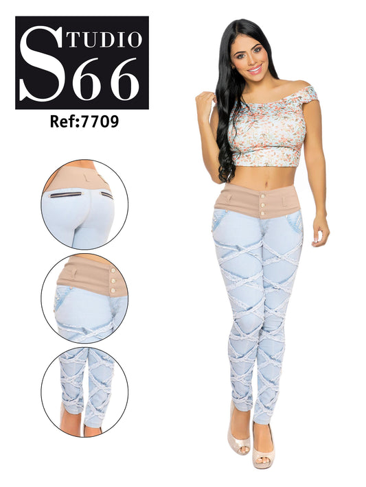 Ref. 006 -7709 Jean belleza Irresistible - ropacolombianaeneuropa