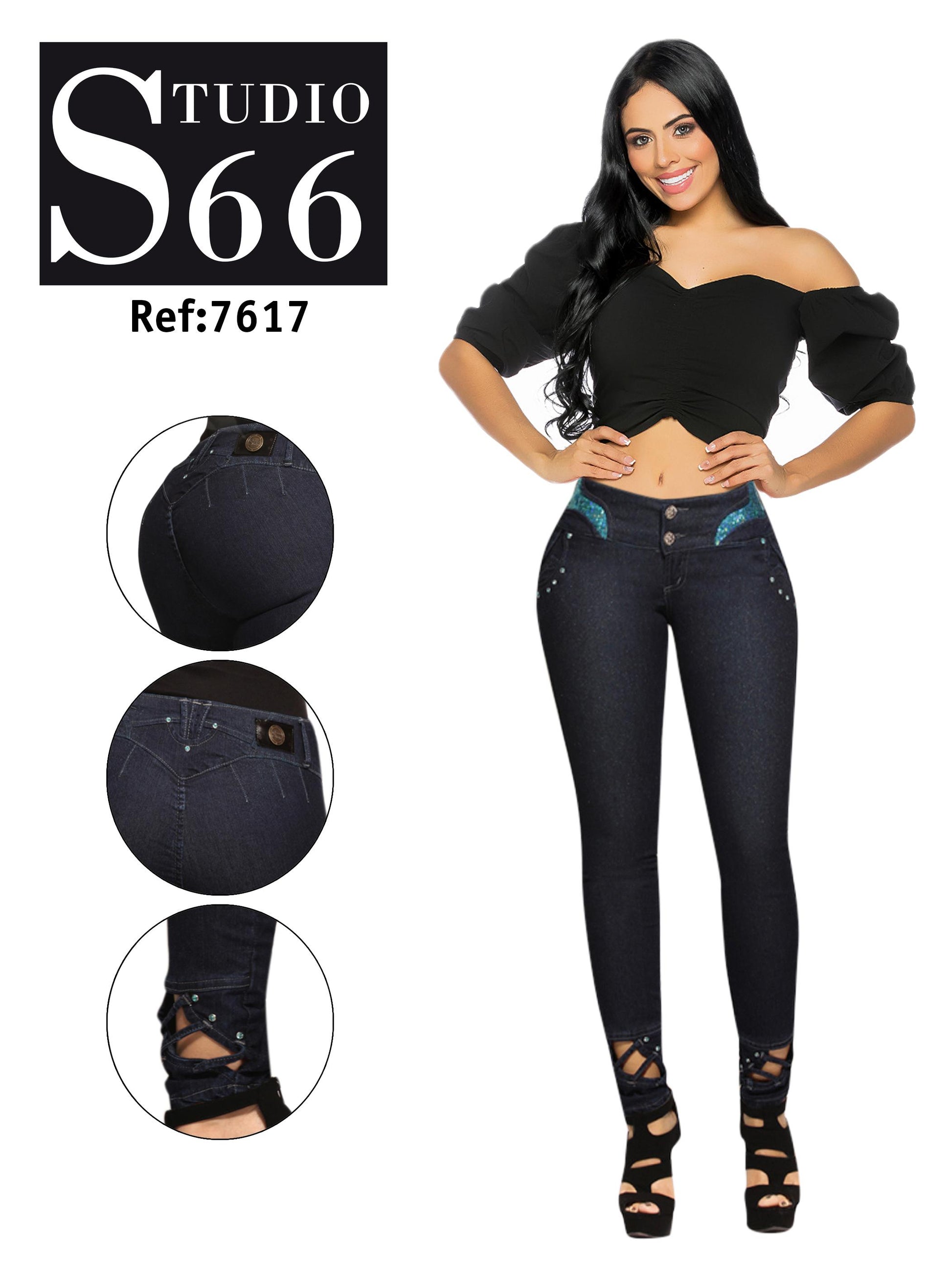 Ref. 014 -7617 Jean Balanceada Combinación - ropacolombianaeneuropa