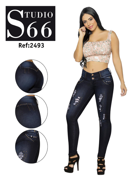 Ref. 014 -2493 Jean Estilo Sexy - ropacolombianaeneuropa