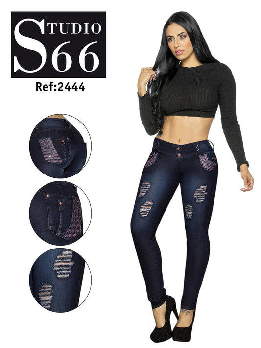 Ref. 014 -2444 Jean Belleza que Seduce - ropacolombianaeneuropa