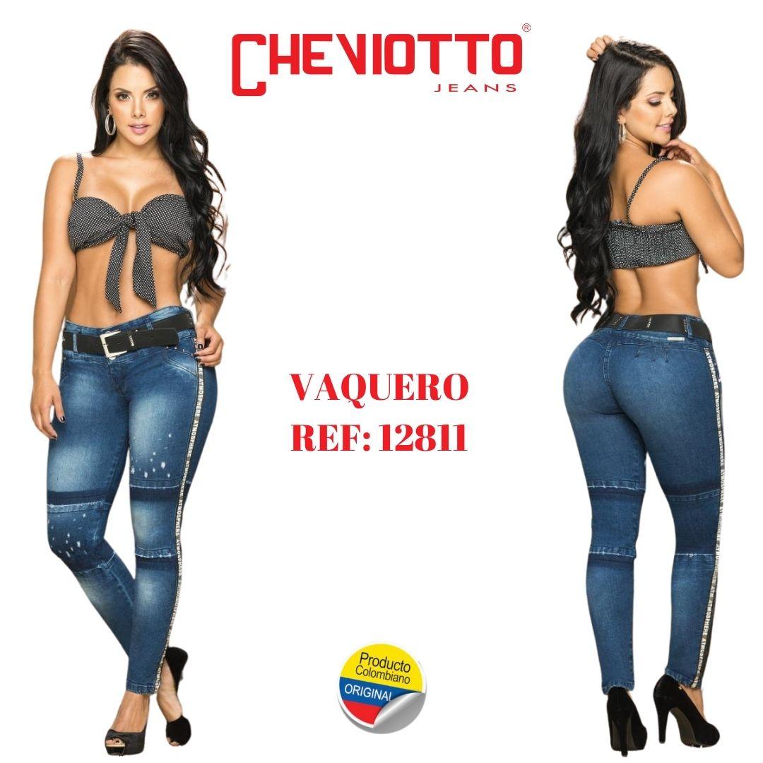 Ref. 001 -12811 Jeans Levanta Cola Colombiano de Moda