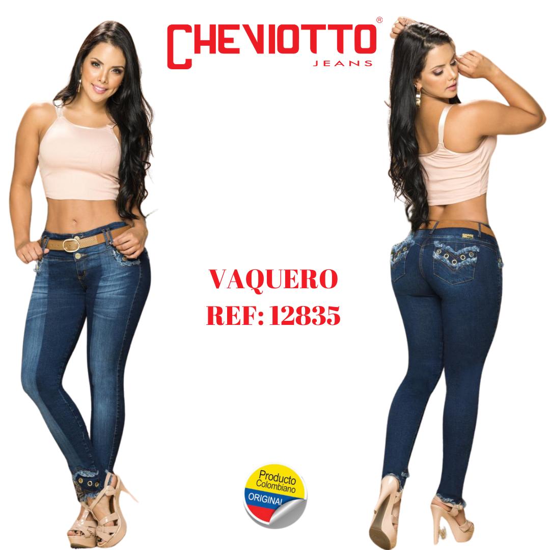 Ref. 001 -12835 Jean Colombiano Con Bolsillos Horma Perfecta