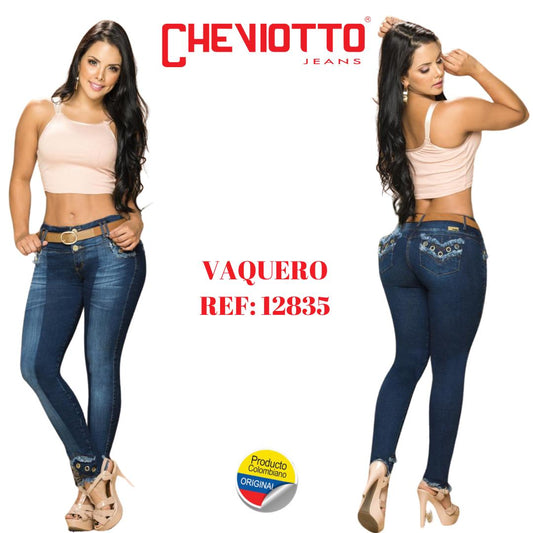 Ref. 001 -12835 Jean Colombiano Con Bolsillos Horma Perfecta