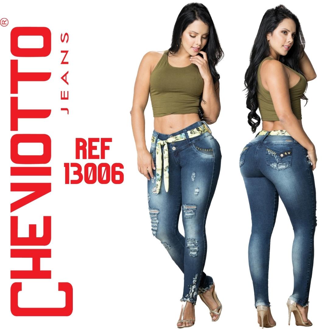 Ref. 001 -13006 skiny Jean con bolsillos