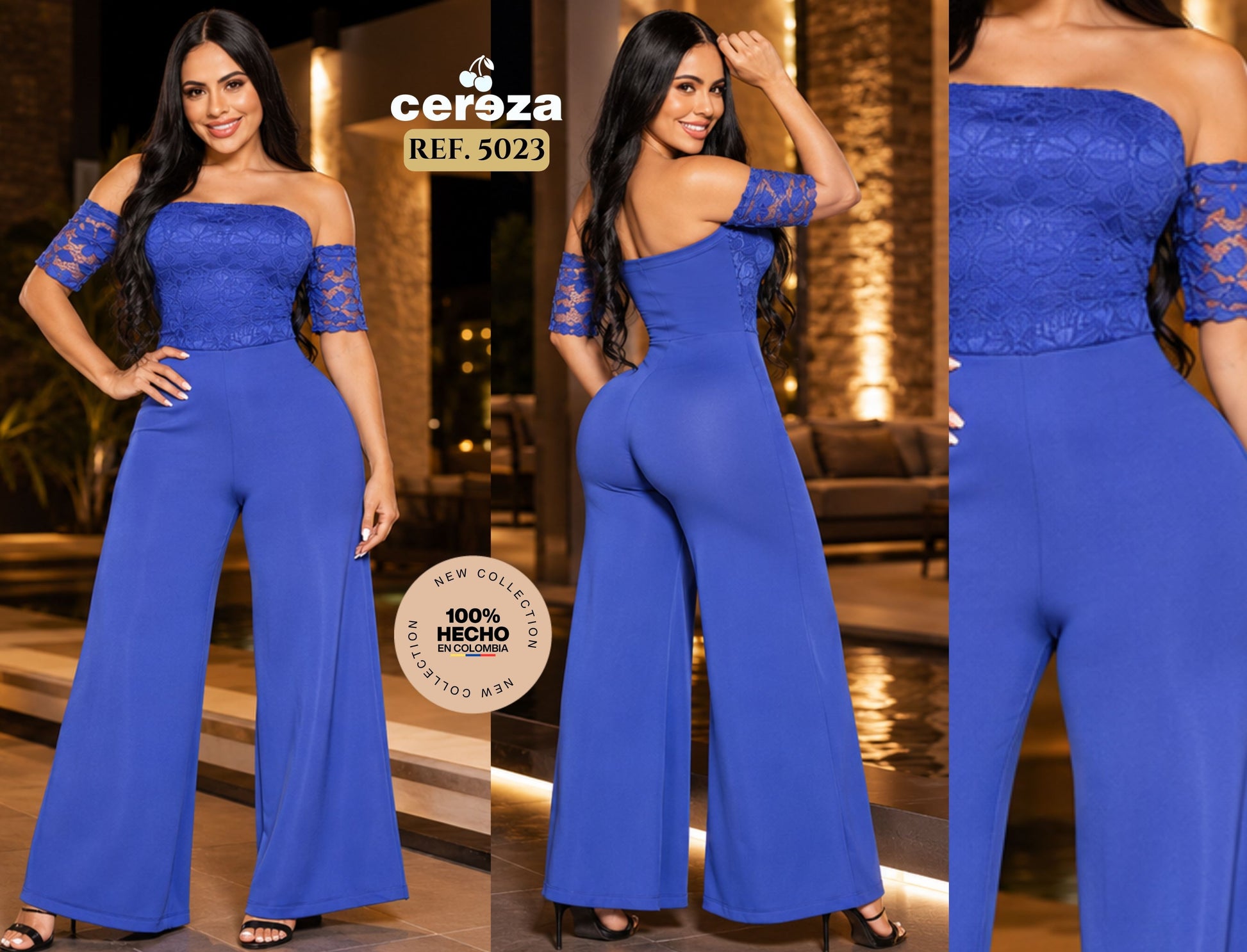 Ref. 004 -5023 Enterizo Colombiano de Moda - ropacolombianaeneuropa