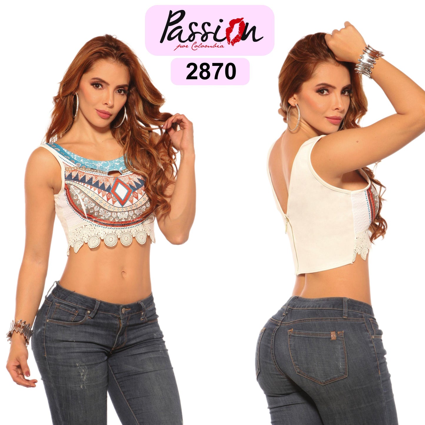 Ref. 015 -2870 BLUSA DAMA - ropacolombianaeneuropa