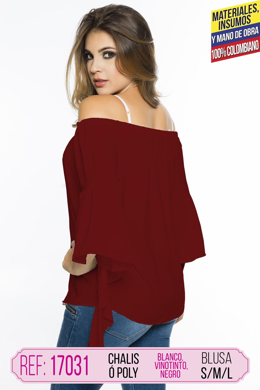 Ref. 004 -17031 BLUSA COLOMBIANA DAMA - ropacolombianaeneuropa