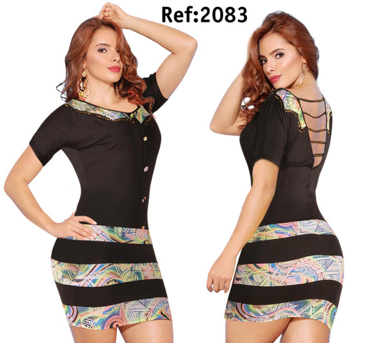 Ref. 004 -2083 Vestido Cereza - ropacolombianaeneuropa