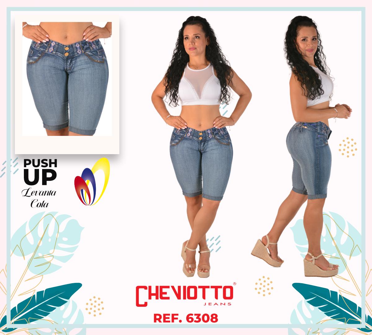 Ref. 001 -6308 Jean Capri de moda Colombiano