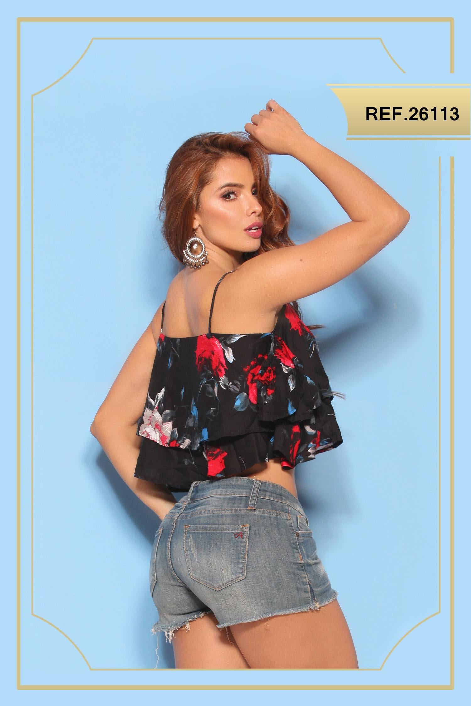 Ref. 004 -26113 BLUSA SEXY - ropacolombianaeneuropa