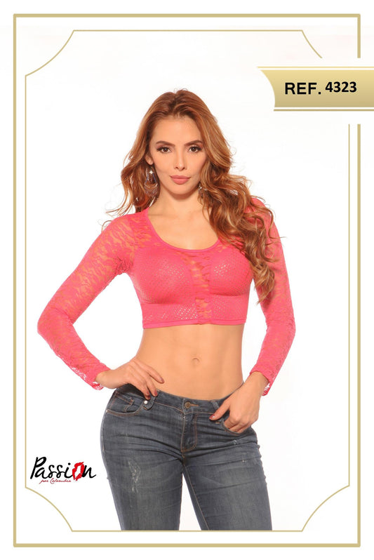 Ref. 004 -4323 Blusa Sexy Cereza - ropacolombianaeneuropa
