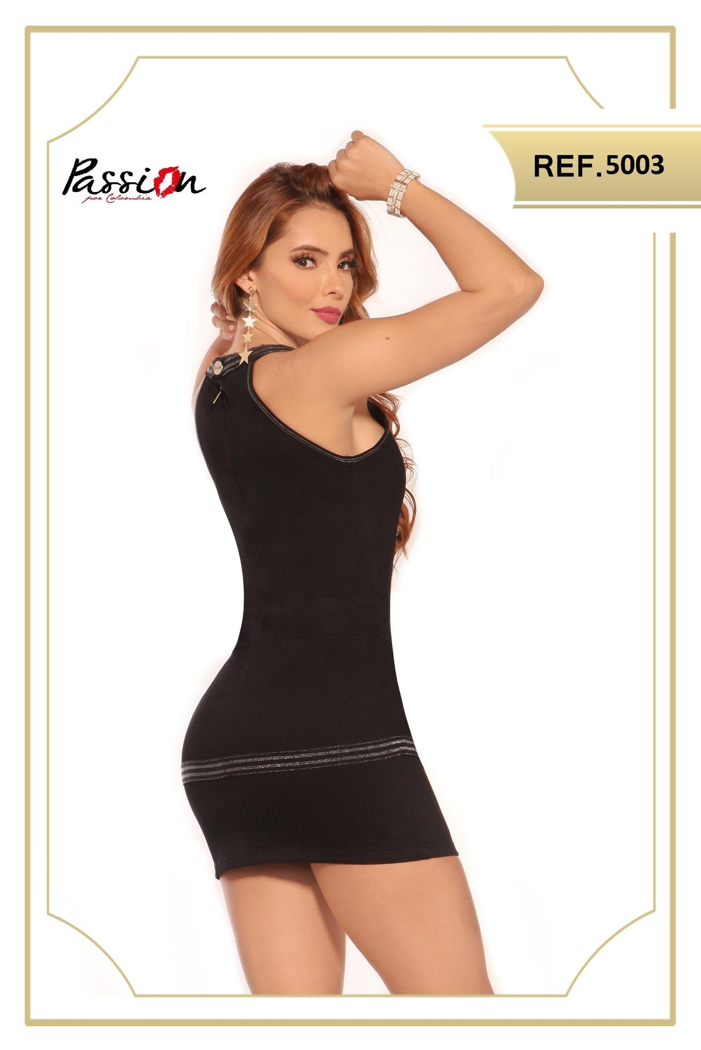 Ref. 041 -5003 Vestido Sexy Jean Colombiano - ropacolombianaeneuropa