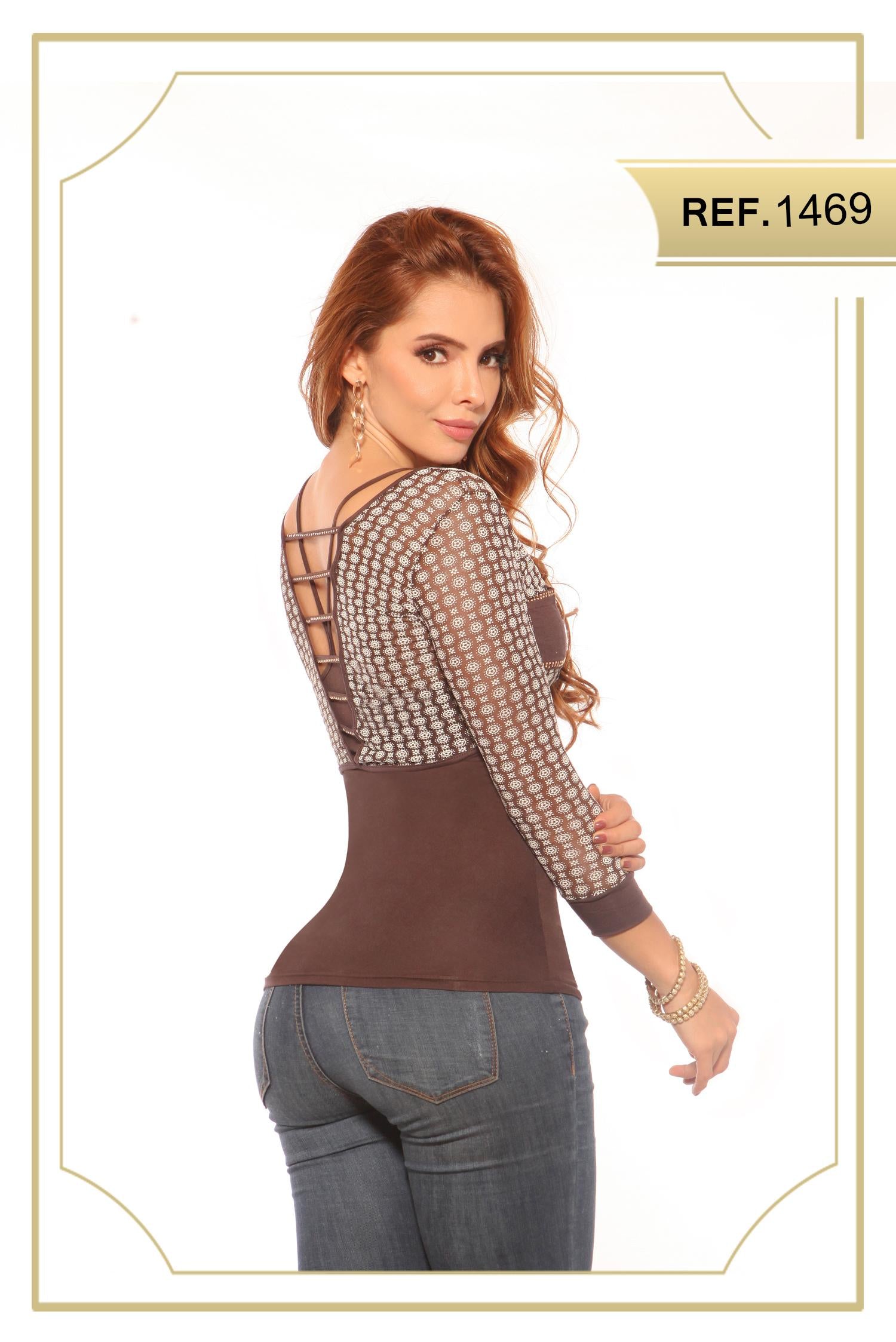 Ref. 004 -1469 Blusa Cereza - ropacolombianaeneuropa