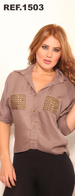 Ref. 004 -1503 Blusa Cereza - ropacolombianaeneuropa