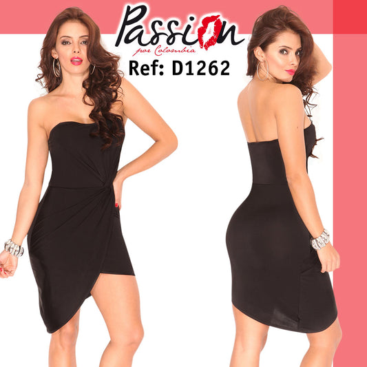 Ref. 003 -D1262 VESTIDO SEXY DAMA - ropacolombianaeneuropa