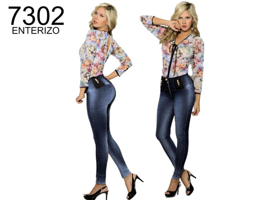 Ref. 030 -7302 Enterizo de Moda Passion - ropacolombianaeneuropa