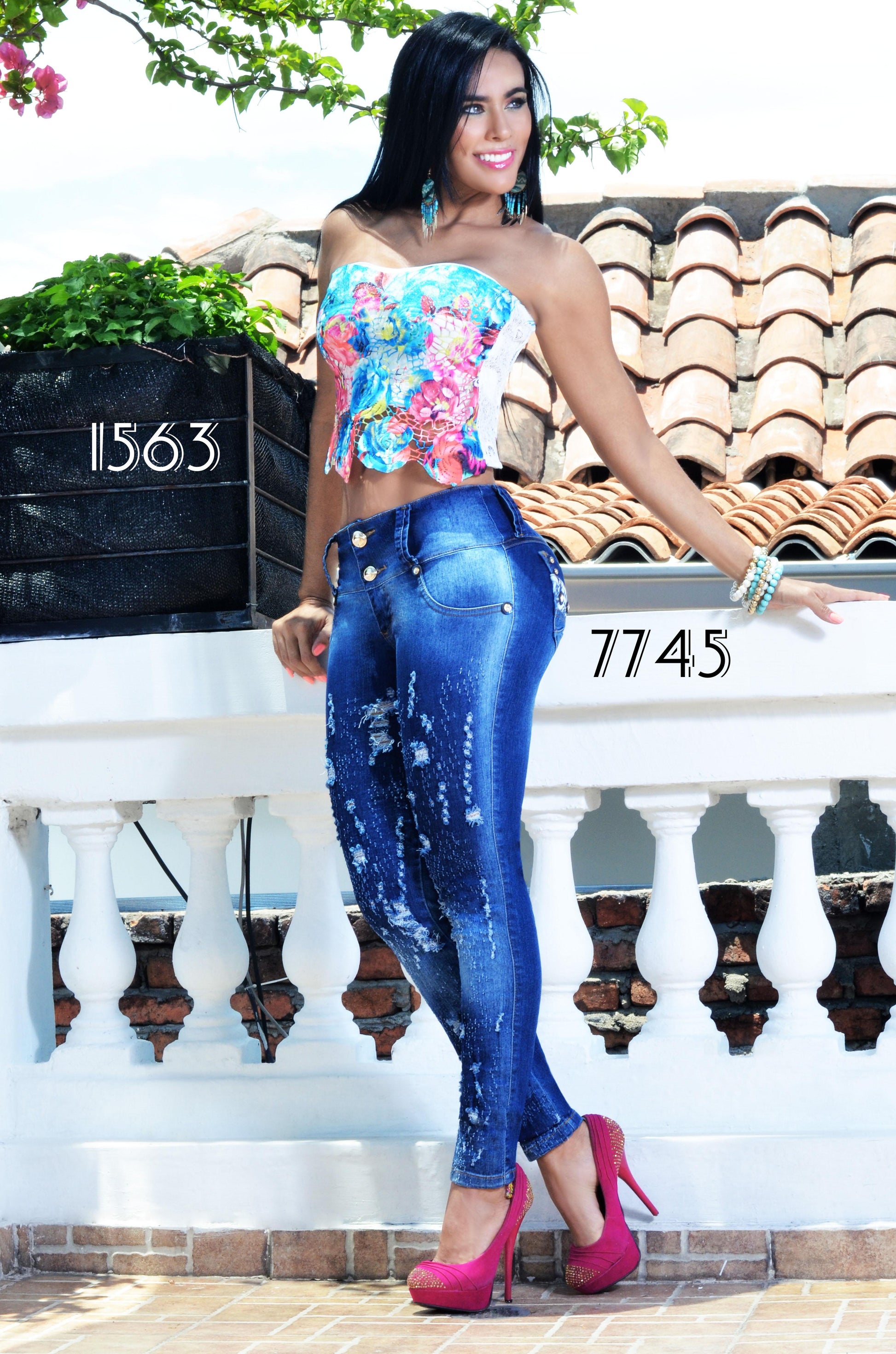 Ref. 006 -7745 PANTALON  COLOMBIANO LEVANTACOLA - ropacolombianaeneuropa