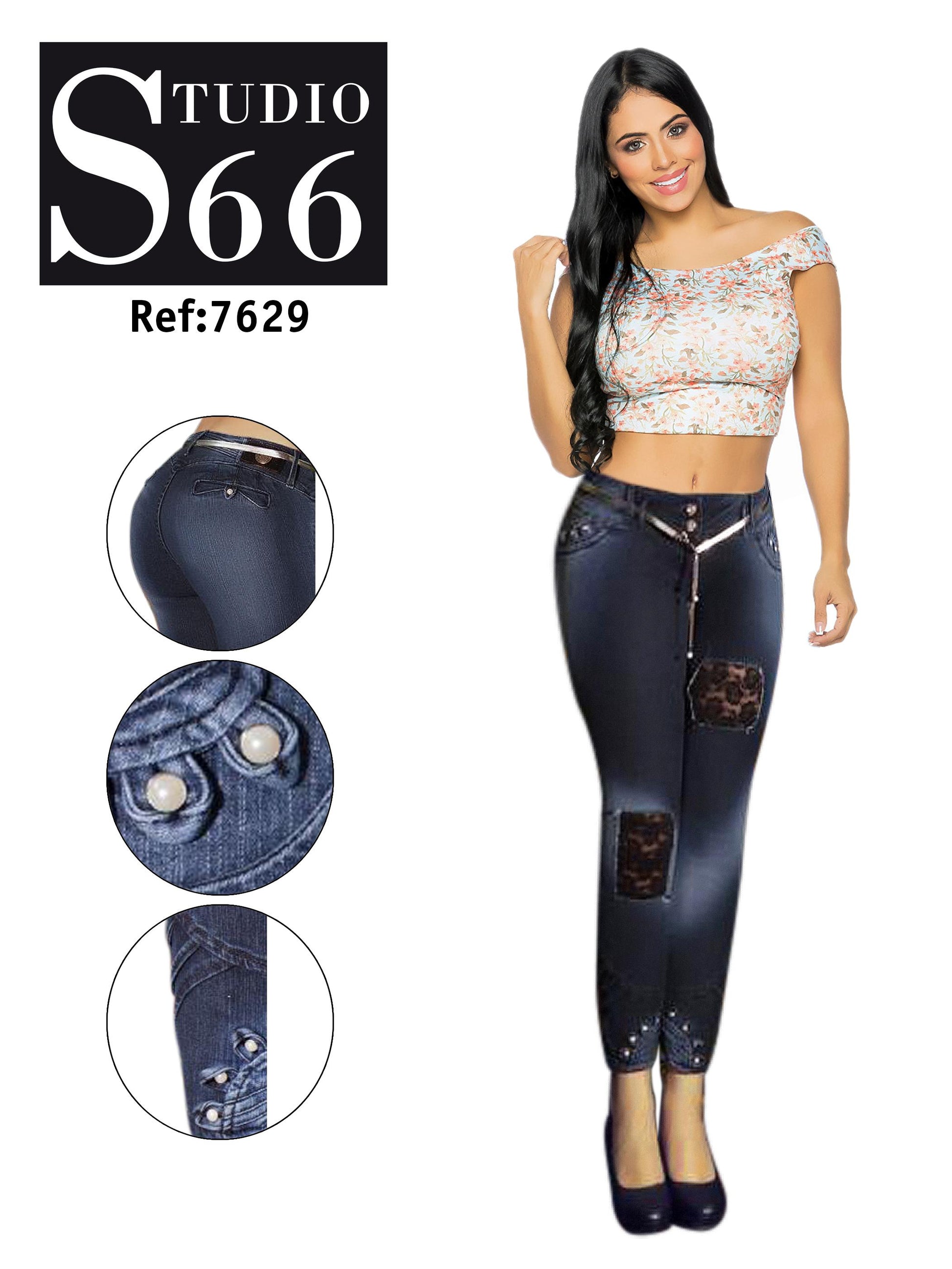 Ref. 014 -7629 Jean Noche Espectacular - ropacolombianaeneuropa