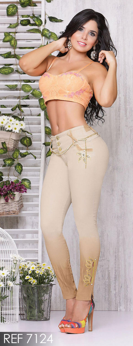 Ref. 001 -7124 Jean Elegante y Femenino