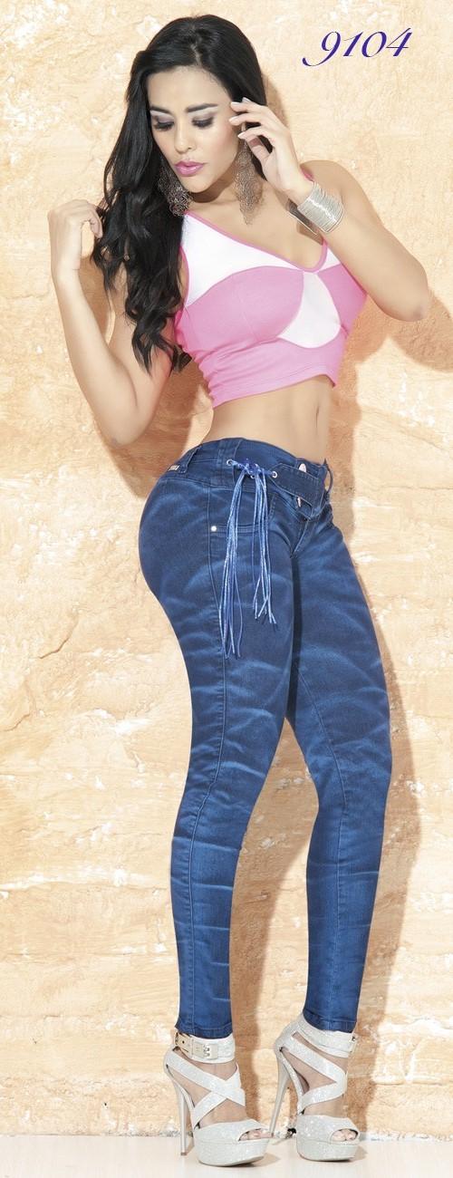 Ref. 001 -9104 Jeans Levantacola Colombiano