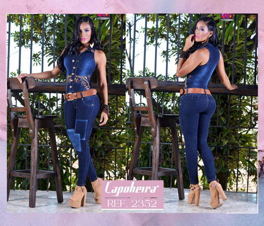 Ref. 006 -2352 ENTERIZO COLOMBIANO DAMA MANGA CORTA