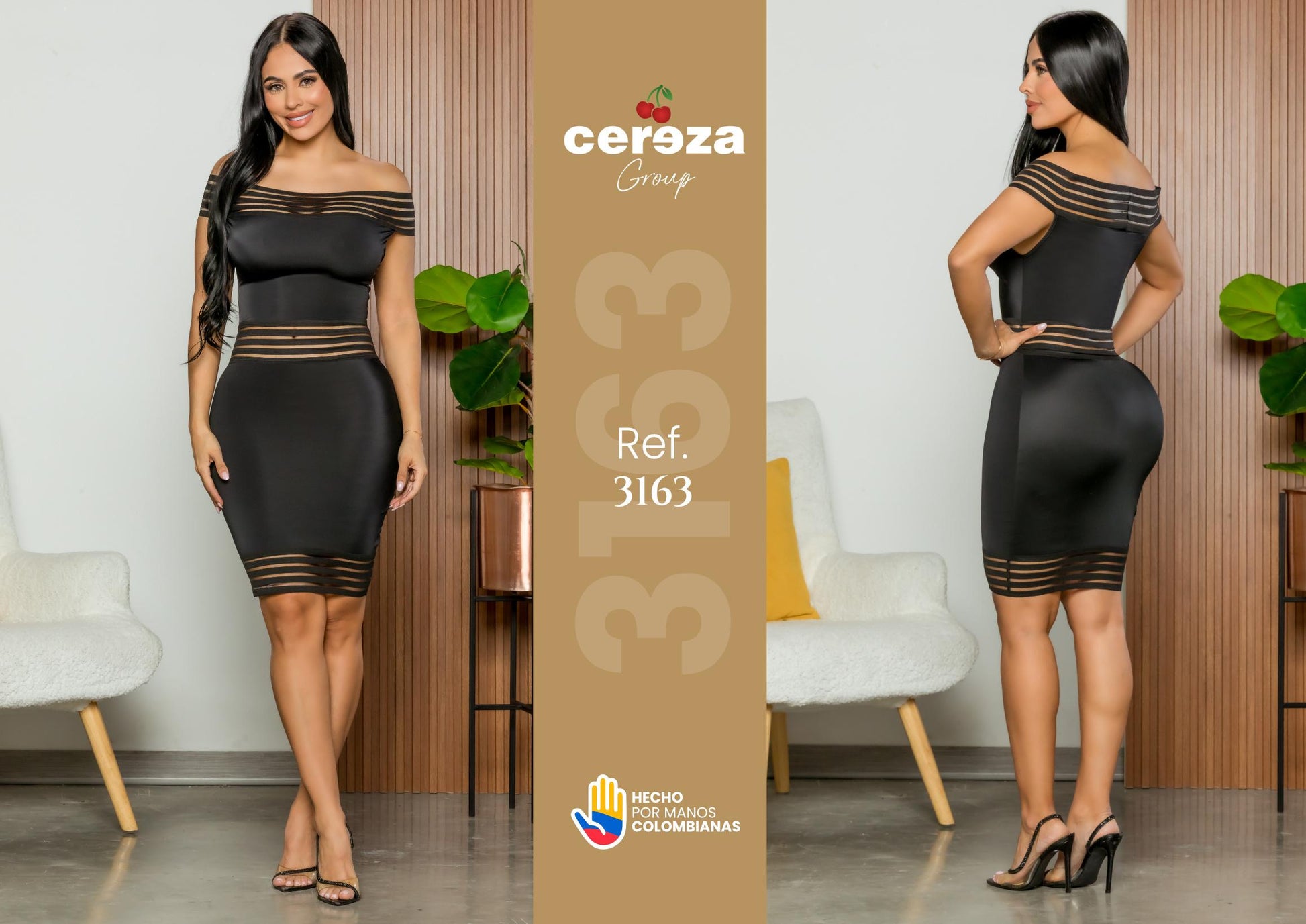 Ref. 004 -3163 Vestido de fiesta colombia - ropacolombianaeneuropa