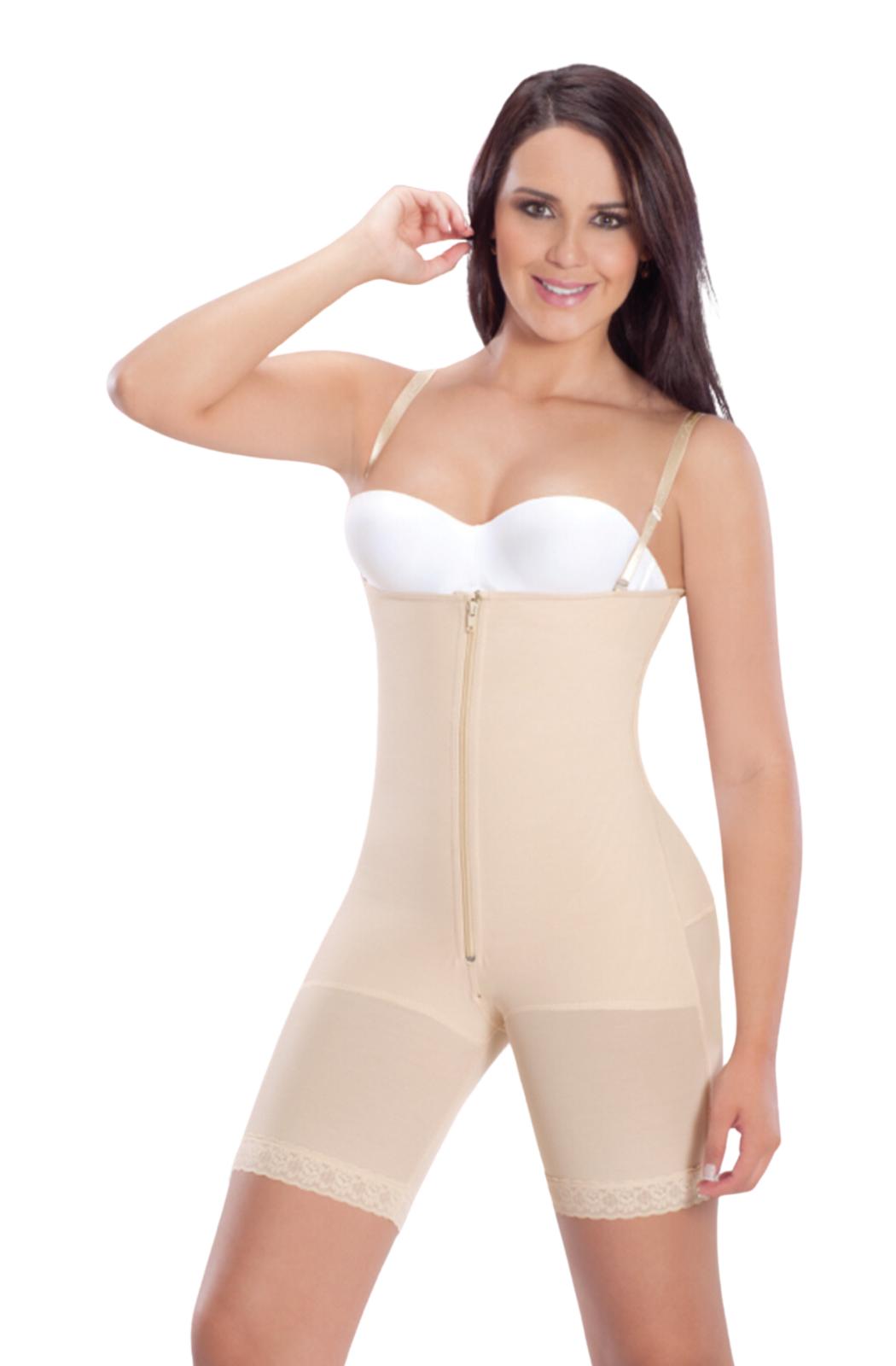 Ref. 019 -9107 Faja Medio Muslo Con Cierre Frontal - ropacolombianaeneuropa