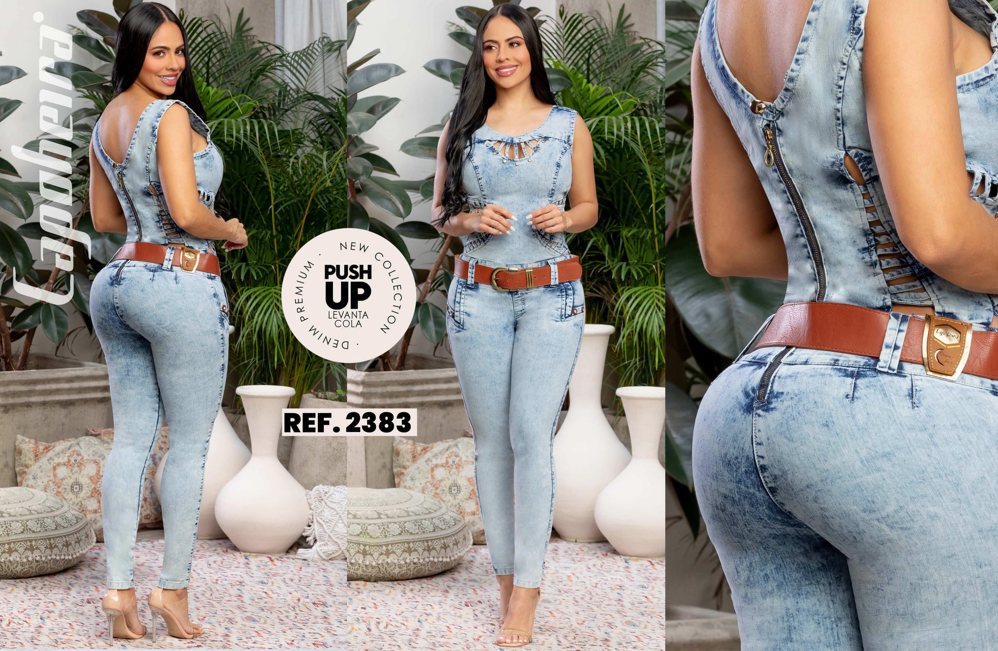 Ref. 006 -2383 ENTERIZO COLOMBIANO  LARGO LEVANTA COLA - ropacolombianaeneuropa