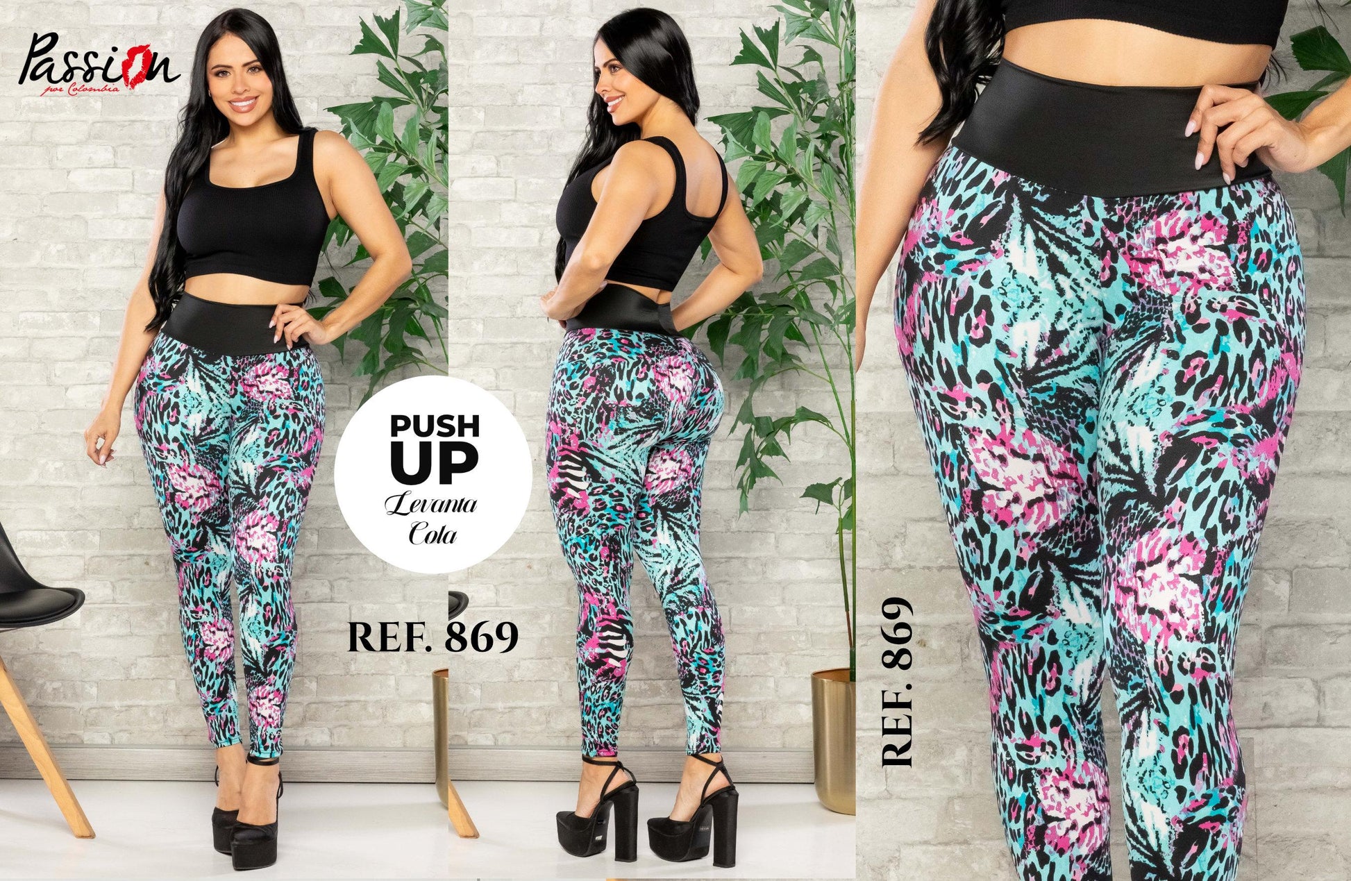 Ref. 008 -869 Leggings Reductor Push up - ropacolombianaeneuropa
